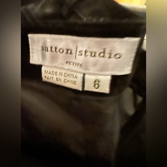 [Sutton Studio] Nordstrom black suede leather pants - Picture 6 of 6